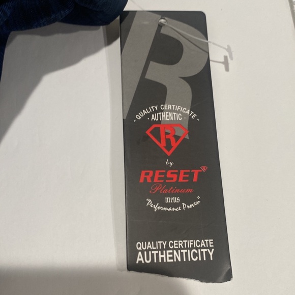RESET PLATINUM Athletic Active Performance NWT TEE Dark Navy/Black SIZE M - Picture 8 of 11
